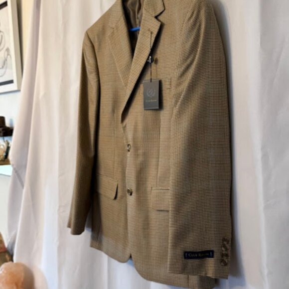 Macy’s 36S Club Room Gold Brown Blazer, Sport Coat - Picture 5 of 12